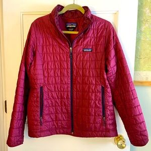 Patagonia Women’s Nano Puff Jacket Maroon Size L